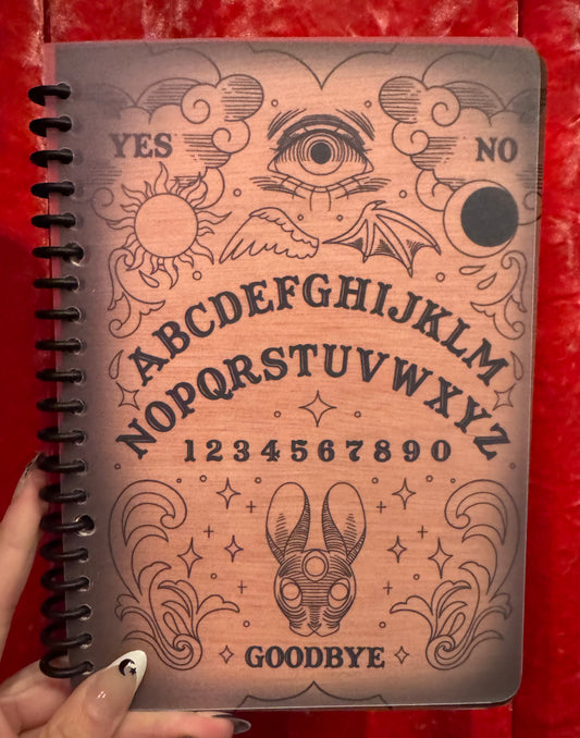 Spirit Board Notebook (brown) by Triclops Rabbit