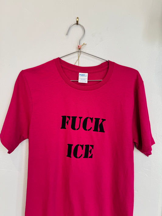 "F*CK ICE" (Pink) Shirt by DEUS DETRITUS