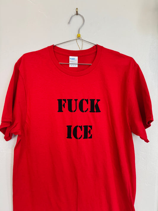 "F*CK ICE" (Red) Shirt by DEUS DETRITUS