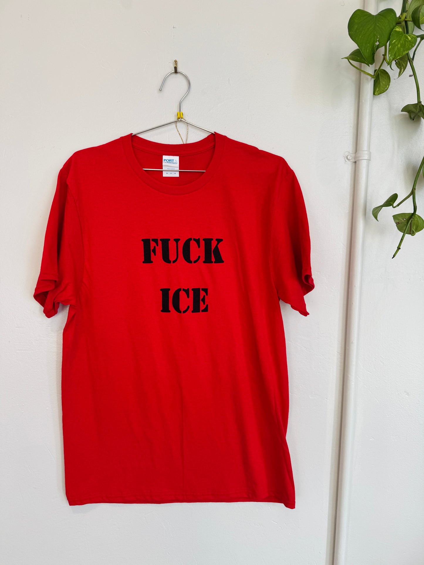 "F*CK ICE" (Red) Shirt by DEUS DETRITUS