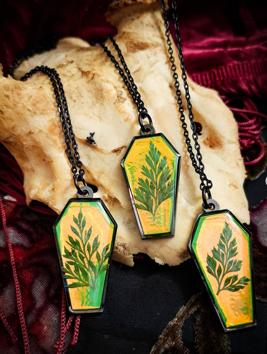 Fern Coffin Pendant by HellKittenRVA