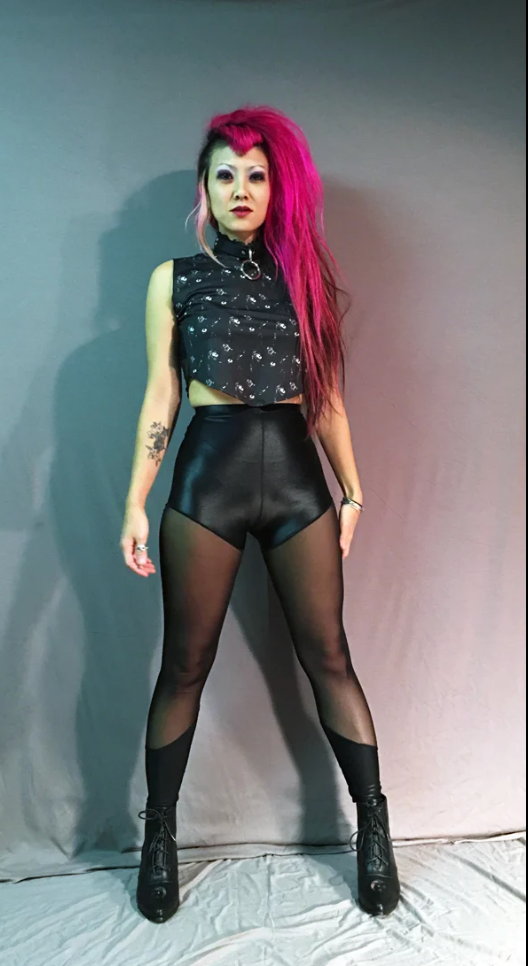 Handmade Mesh Leggings by Sophireaptress