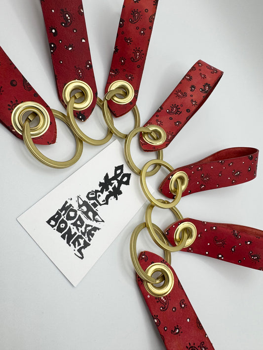 Red Bandana Keychain by Horsebonez
