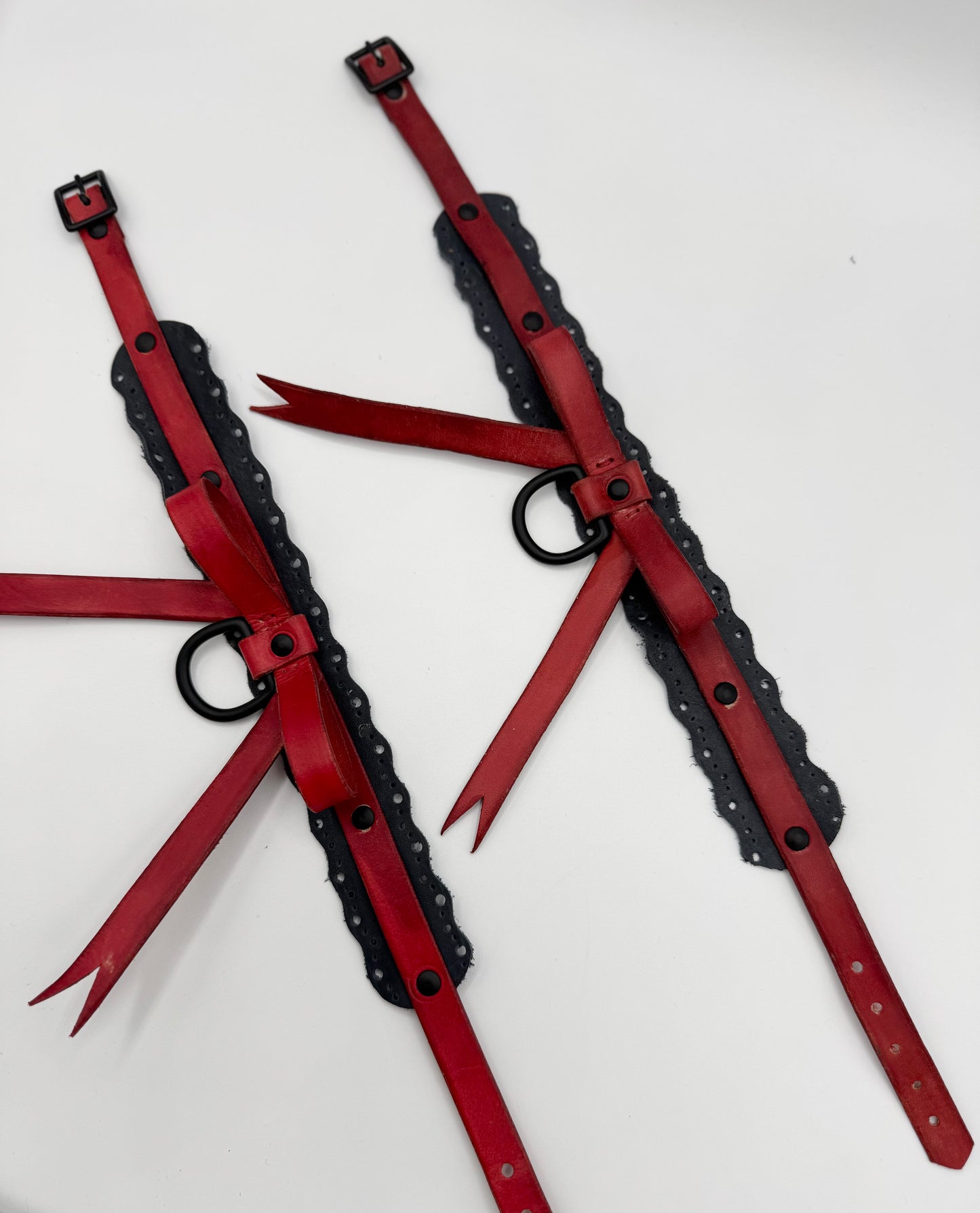 Red & Black Bonnibel Collar by Horsebonez