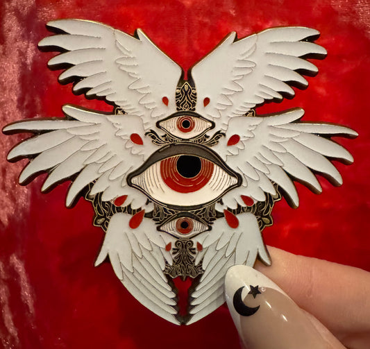 Seraphim Angel Enamel Pin by Triclops Rabbit