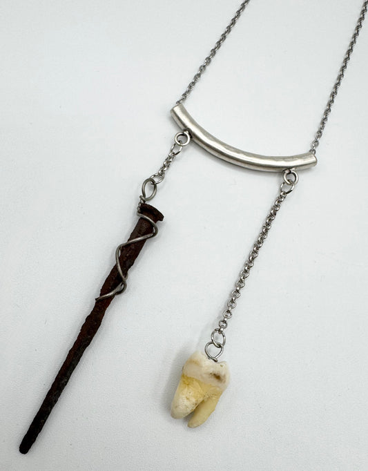 Tooth & Nail Necklace by Blind Bella