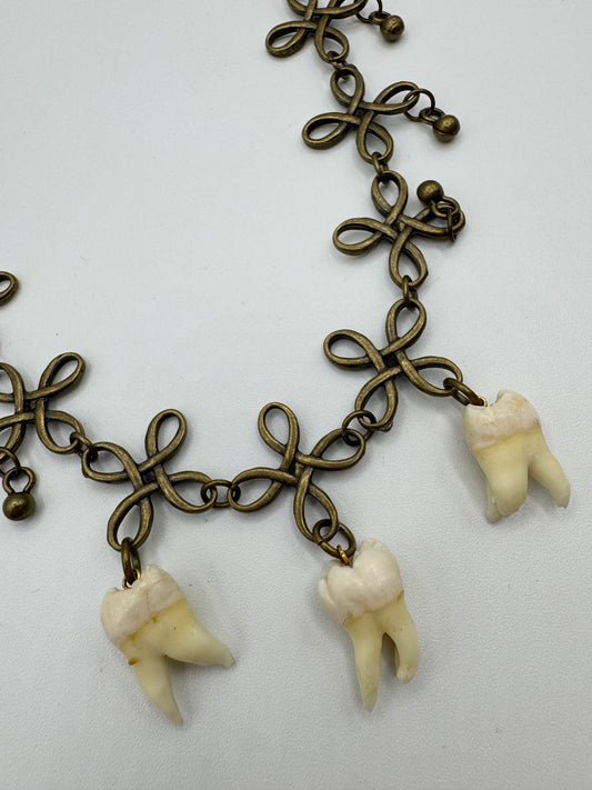 3 Tooth Necklace by Blind Bella