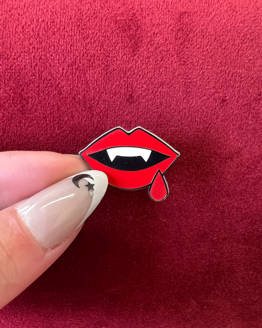 Vampire Mini Enamel Pin by Triclops Rabbit