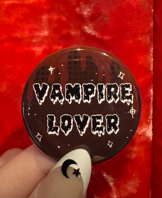 Vampire Lover Button by Saltnox