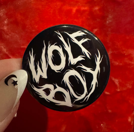 Wolf Boy Button by Saltnox